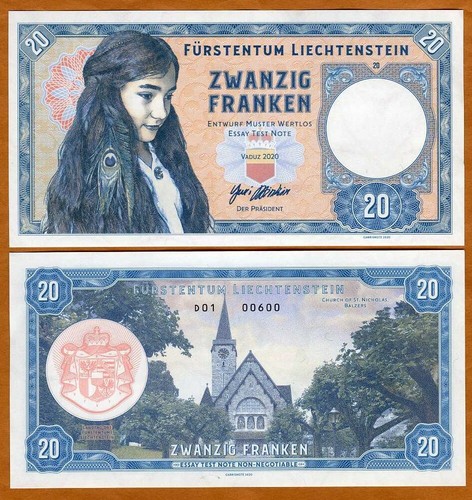 Liechtenstein franchi - 20,