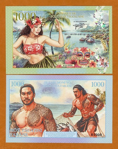 Polinesia 1000 franchi - 1000, 2026