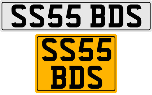 Ss55 bds iniziali targa - ss55,