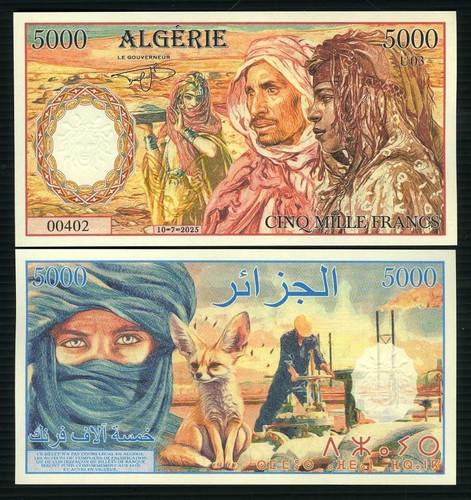 Algeria 5000 franchi 2025 - algeria,,