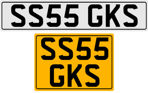 Ss55 gks iniziali targa - iniziali,