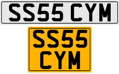 Ss55 cym iniziali targa - ss55,