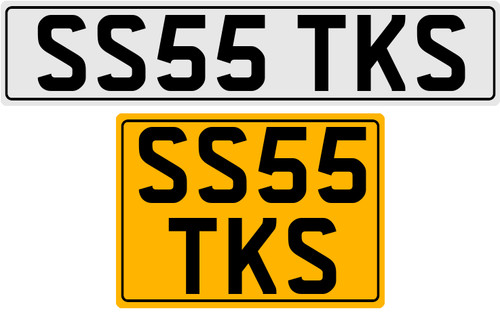 Ss55 tks iniziali - ss55, targa