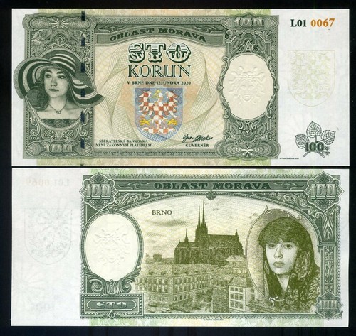 Moravia 100 korun saggio - moravia,,