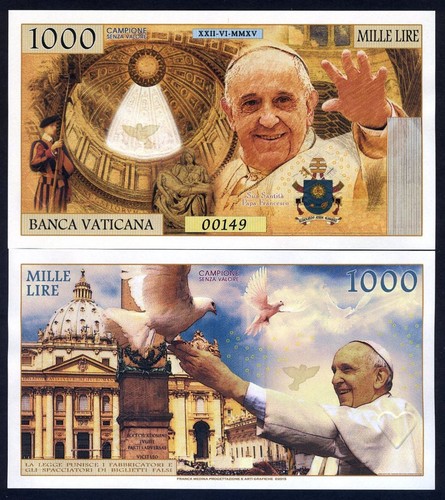Vaticano 1000 lire 2018 - 1000,