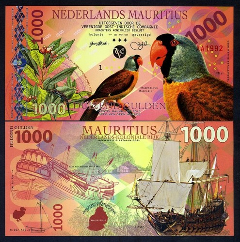 Paesi bassi mauritius 1000 - mauritius,,