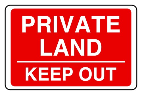Insegna private land keep - private,