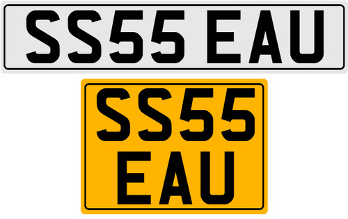 Ss55 eau iniziali targa - ss55,