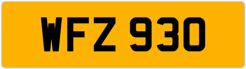 Wfz 930 3x3 targa privata - wfz,