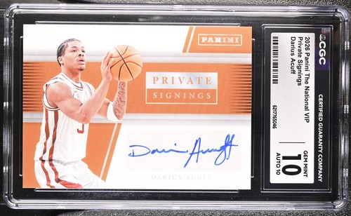 Darius acuff 2026 panini - acuff,